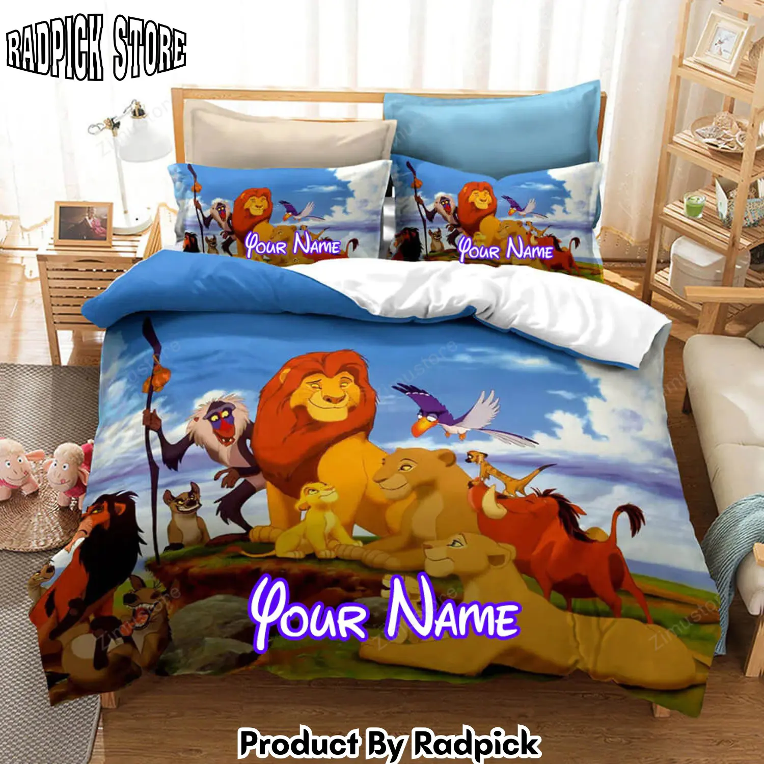 Radpick the lion king cosplay personalized name bedding set duvet cover bed sheets sets2145 rp3271090